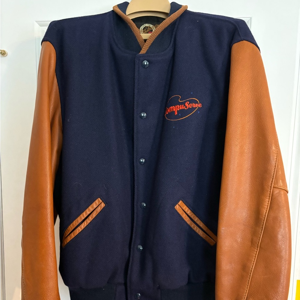 CompuServe 1997 World Tour Trade Show Varsity Jacket